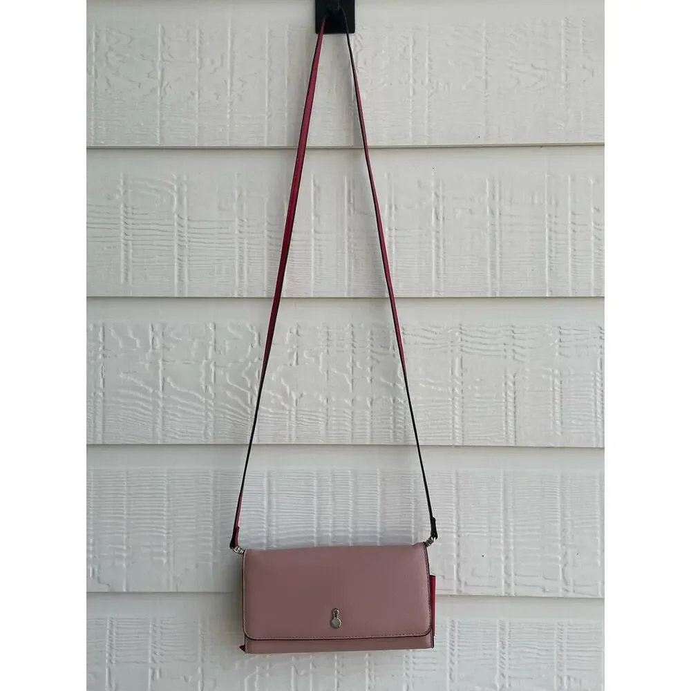 London Fog pink and red crossbody wallet  Mother's Day Valentines